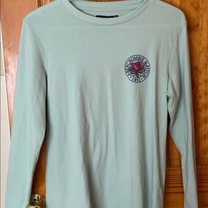 Mint Green Abercrombie and Fitch Long Sleeve Shirt